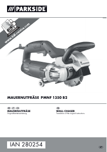 Bedienungsanleitung Parkside IAN 280254 Mauernutfräse