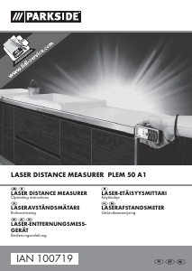 Käyttöohje Parkside PLEM 50 A1 Laseretäisyysmittalaite