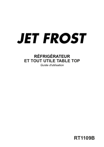 Mode d’emploi Jet Frost RT1109B Réfrigérateur