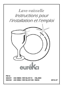 Mode d’emploi Eureka EK12LVC13 Lave-vaisselle
