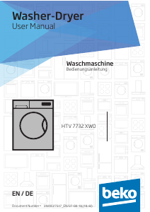 Bedienungsanleitung BEKO HTV 7732 XW0 Waschtrockner