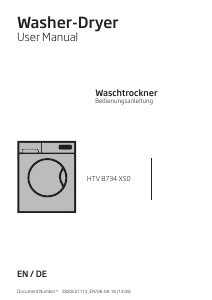 Bedienungsanleitung BEKO HTV 8734 XS0 Waschtrockner