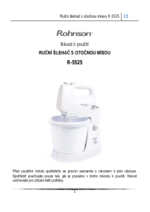 Manuál Rohnson R-5525 Stolní mixér