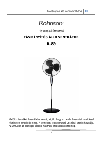 Használati útmutató Rohnson R-859 Ventilátor