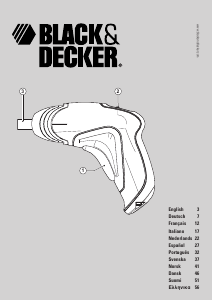 Bruksanvisning Black and Decker KC360H Skruvdragare