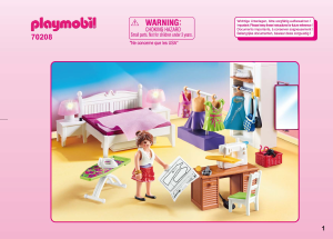 Mode d’emploi Playmobil set 70208 Modern House Chambre avec espace couture