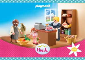 Bruksanvisning Playmobil set 70257 Heidi Familjen Kellers byaffär