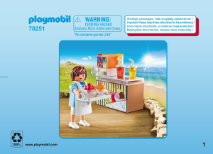 Mode d’emploi Playmobil set 70251 Special Vendeur de sorbets