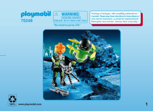 Mode d’emploi Playmobil set 70248 Special Agent avec drone