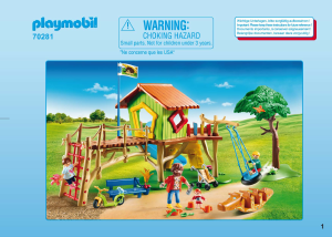Mode d’emploi Playmobil set 70281 City Life Parc de jeux et enfants