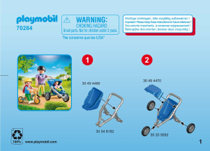 Handleiding Playmobil set 70284 City Life Mama met kinderen