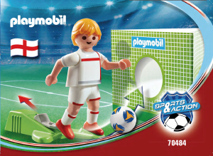 Handleiding Playmobil set 70484 Sports Voetbalspeler Engeland
