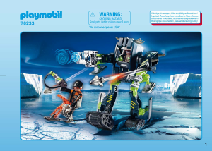 Manual Playmobil set 70233 Top Agents Arctic rebels robô de gelo