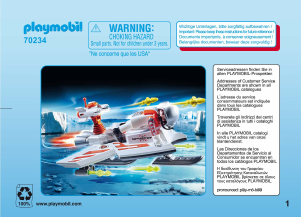 Manual Playmobil set 70234 Top Agents Spy team voador