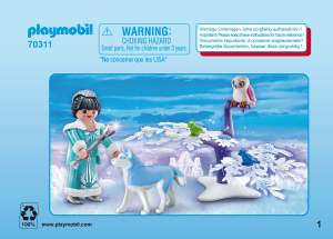 Handleiding Playmobil set 70311 Fairy Tales IJsprinses