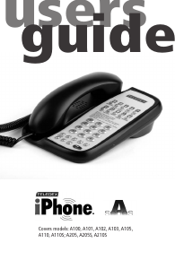 Bruksanvisning Teledex A103 Telefon