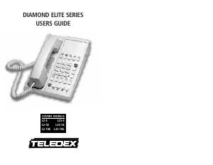Bruksanvisning Teledex L2-5E Diamond Elite Telefon