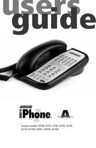 Manual Teledex A205S Phone