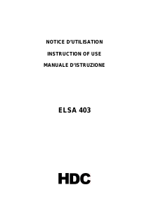 Manual HDC ELSA403 Hob