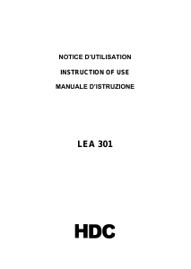 Manuale HDC LEA301 Piano cottura