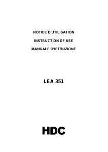 Manual HDC LEA351 Hob