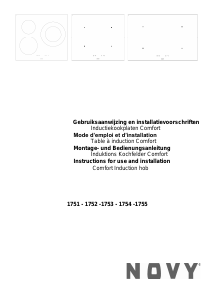 Mode d’emploi Novy 1754 Table de cuisson