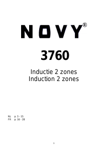 Handleiding Novy 3760 Kookplaat