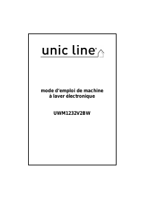 Mode d’emploi Unic Line UWM1232V2BW Lave-linge