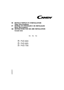 Mode d’emploi Candy PVD604 N Table de cuisson