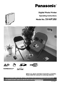 Handleiding Panasonic SV-AP10U Fotoprinter
