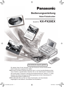 Bedienungsanleitung Panasonic KX-PX20EX Fotodrucker