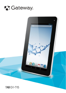 Bruksanvisning Gateway G1-715 Tablet