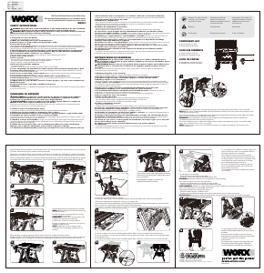 Manual de uso Worx WX051 Banco de trabajo