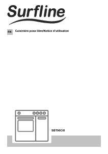 Mode d’emploi Surfline SBT90CIX Cuisinière