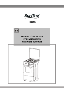 Mode d’emploi Surfline SC55 Cuisinière