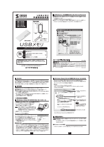 説明書 サンワ UFD-S16GK USBドライブ