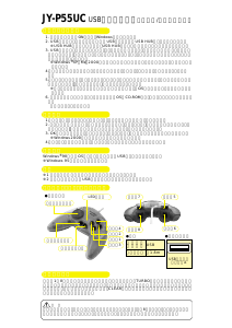 説明書 サンワ JY-P55UC ゲームコントローラー