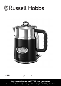 Bruksanvisning Russell Hobbs 21671 Vattenkokare