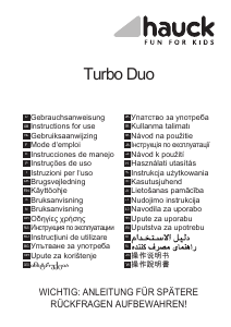 Vadovas Hauck Turbo Duo Vežimėlis