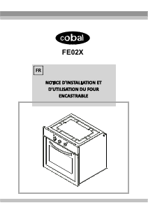 Mode d’emploi Cobal FE02X Four