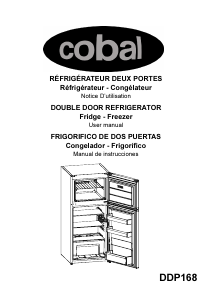 Manual de uso Cobal DDP168 Frigorífico combinado