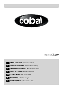 Manual Cobal CSQ60X Cooker Hood
