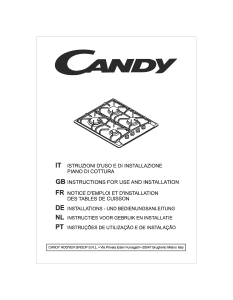 Manuale Candy PLE64W Piano cottura