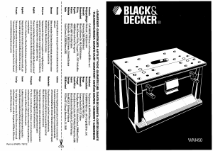 Hướng dẫn sử dụng Black and Decker WM450 Bàn máy