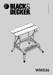 Priročnik Black and Decker WM536 Delovna miza