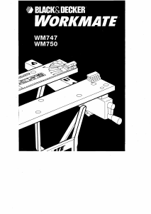 Manuál Black and Decker WM750 Workmate Pracovní stůl