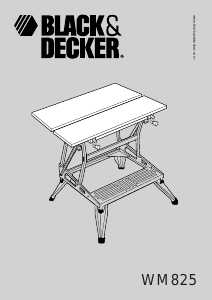 Посібник Black and Decker WM825 Верстак