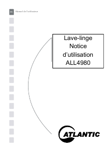 Mode d’emploi Atlantic ALL4980 Lave-linge