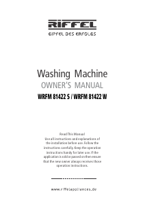 Handleiding Riffel WRFM 81422 S Wasmachine