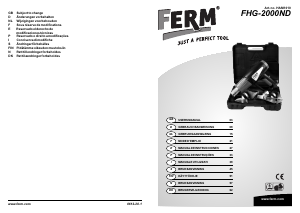 Manual FERM HAM1010 Soprador de ar quente